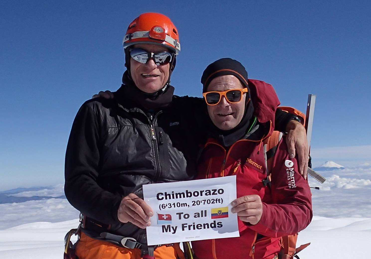 en la cumbre del Chimborazo